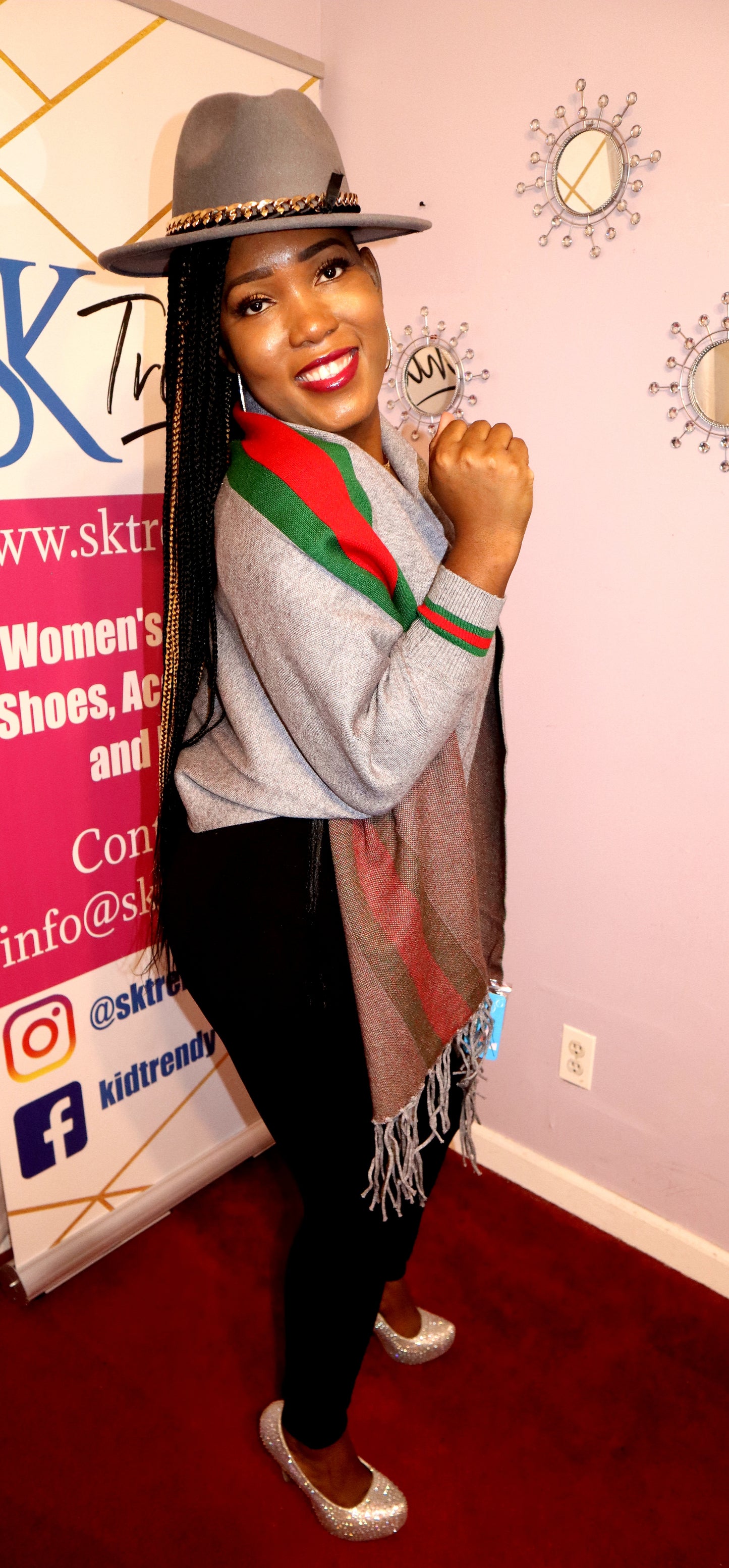 Striped Poncho